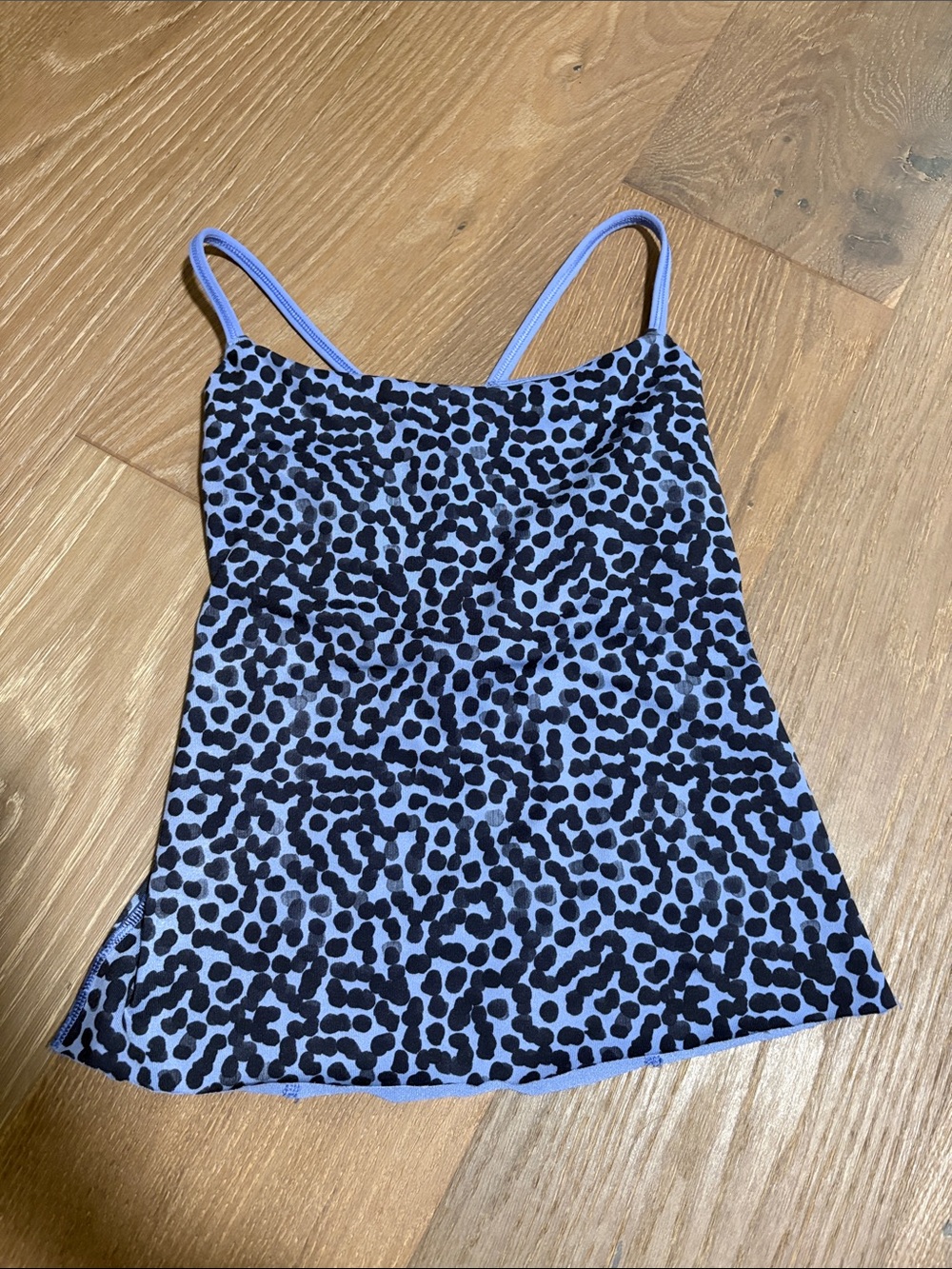 Lululemon Lilac Animal-Print Spaghetti Strap Tank Top